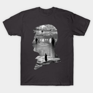 Andrei Tarkovsky Movie Silhouette Collage T-Shirt